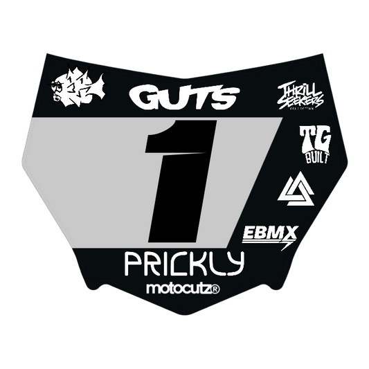 CUSTOM MOTOCUTZ FRONT PLATE DECAL