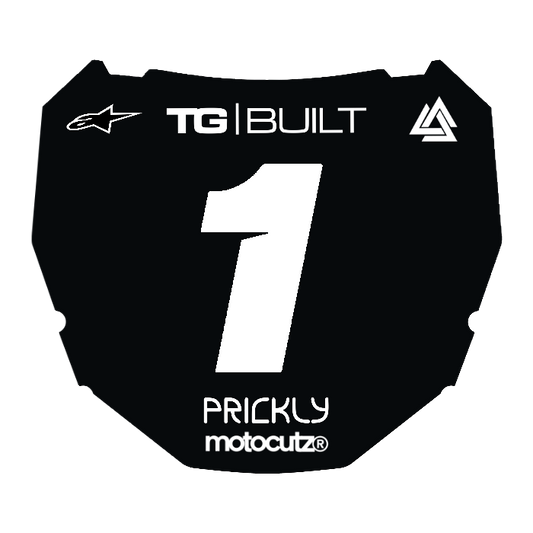 CUSTOM ODI NUMBER PLATE DECAL