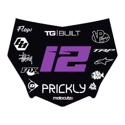 CUSTOM MOTOCUTZ FRONT PLATE DECAL