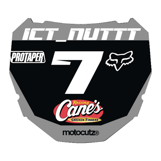 CUSTOM ODI NUMBER PLATE DECAL