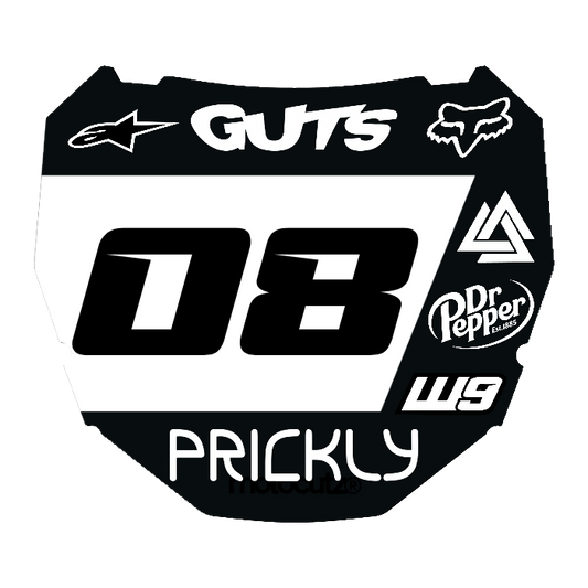 CUSTOM ODI NUMBER PLATE DECAL