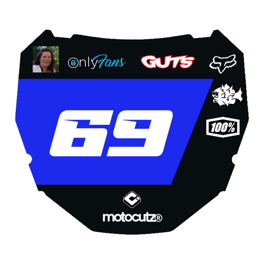 CUSTOM ODI NUMBER PLATE DECAL