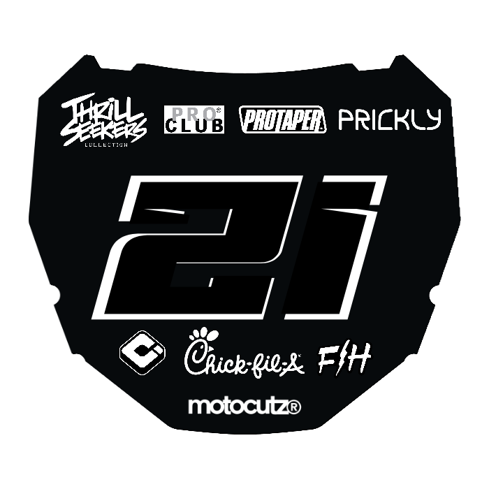 CUSTOM ODI NUMBER PLATE DECAL