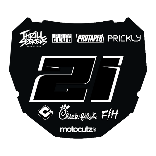 CUSTOM ODI NUMBER PLATE DECAL
