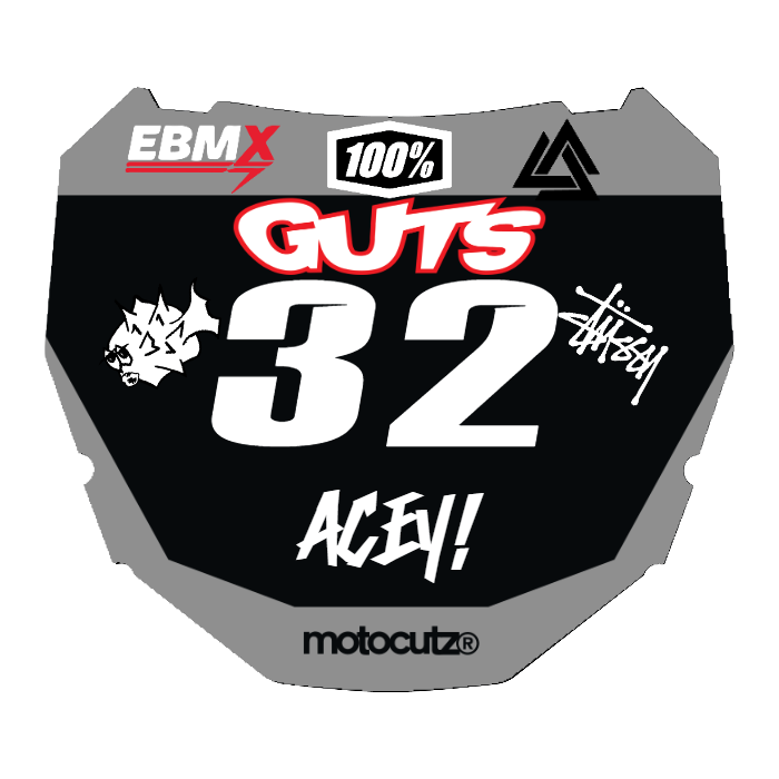 CUSTOM ODI NUMBER PLATE DECAL