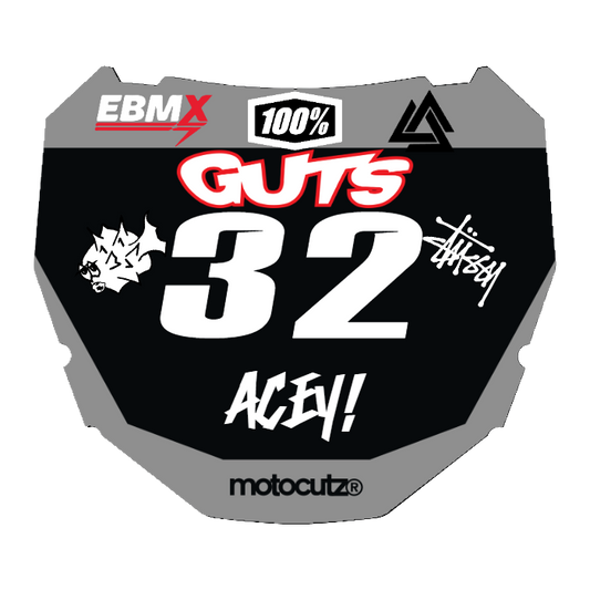 CUSTOM ODI NUMBER PLATE DECAL