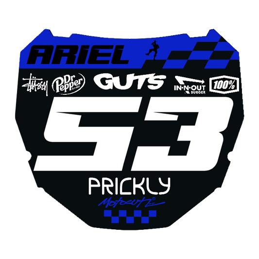 CUSTOM ODI NUMBER PLATE DECAL