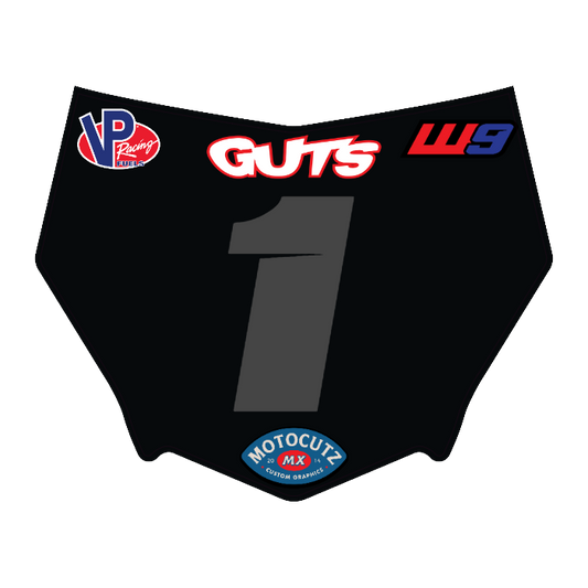 CUSTOM MOTOCUTZ FRONT PLATE DECAL