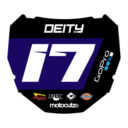 CUSTOM ODI NUMBER PLATE DECAL