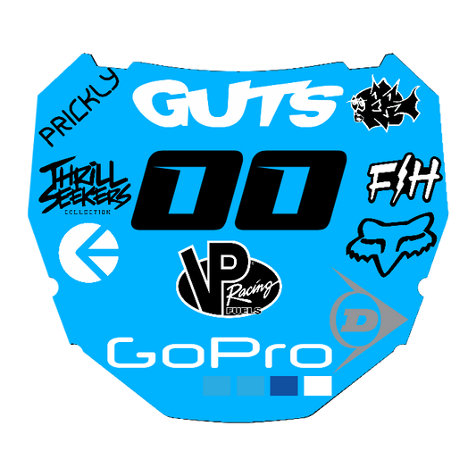 CUSTOM ODI NUMBER PLATE DECAL
